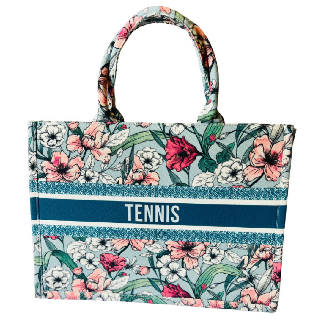 Court Side Tote  Turquoise – LoveAll